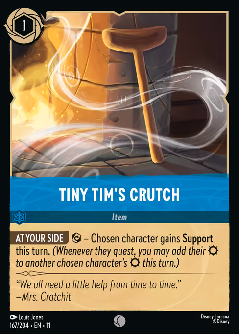 Tiny Tim's Crutch - Winterspell Lorcana spoiler
