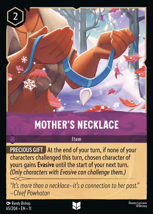 Mother's Necklace - Winterspell Lorcana spoiler
