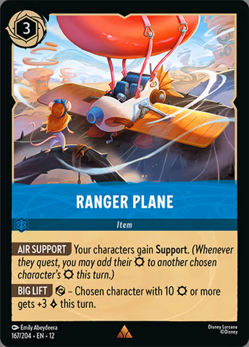 Ranger Plane - Wilds Unknown Lorcana spoiler