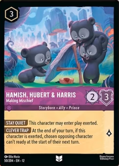 Hamish, Hubert & Harris - Wilds Unknown Lorcana spoiler