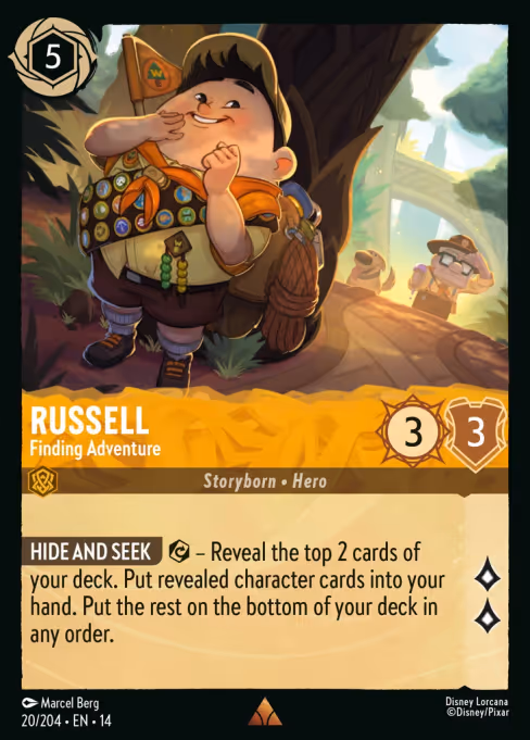 Russel - Hyperia City Lorcana spoiler