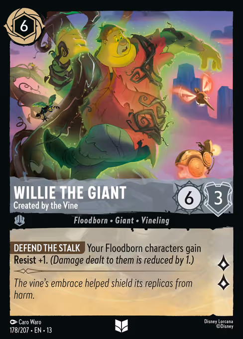 Willie The Giant - Attack of the Vine! Lorcana spoiler