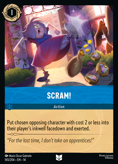 Scram! - Hyperia City Lorcana spoiler