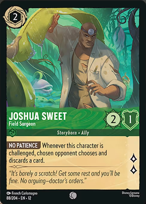 Joshua Sweet - Wilds Unknown Lorcana spoiler