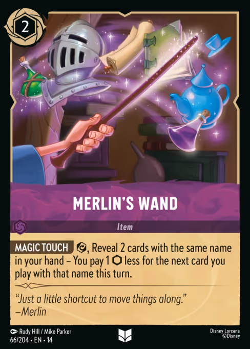 Merlin's Wand - Hyperia City Lorcana spoiler