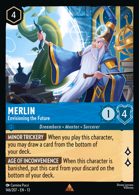 Merlin - Attack of the Vine! Lorcana spoiler